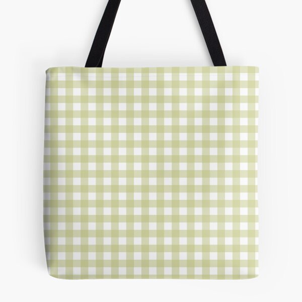 Item preview, Sweet 60s Gingham in White and Key Lime designed and sold by YesterdayColl.