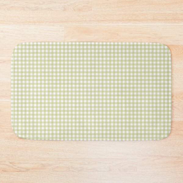 Item preview, Sweet 60s Gingham in White and Key Lime designed and sold by YesterdayColl.