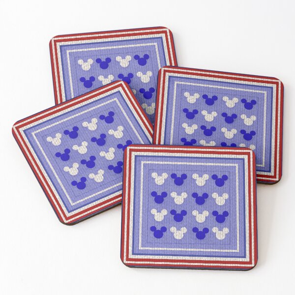 Item preview, Hidden Mickey Quilt in Red White and Blue designed and sold by PrissDodrill-86.