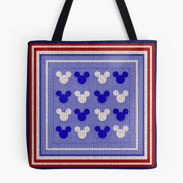 Item preview, Hidden Mickey Quilt in Red White and Blue designed and sold by PrissDodrill-86.
