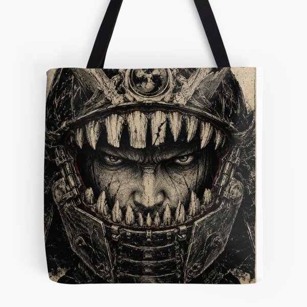 Item preview, Fanged Helmet Dark Samurai Portrait designed and sold by MouradStudio.
