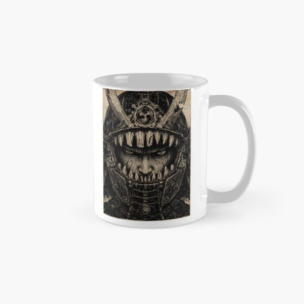 Item preview, Fanged Helmet Dark Samurai Portrait designed and sold by MouradStudio.
