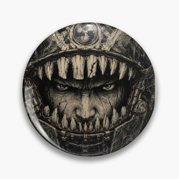 Item preview, Fanged Helmet Dark Samurai Portrait designed and sold by MouradStudio.