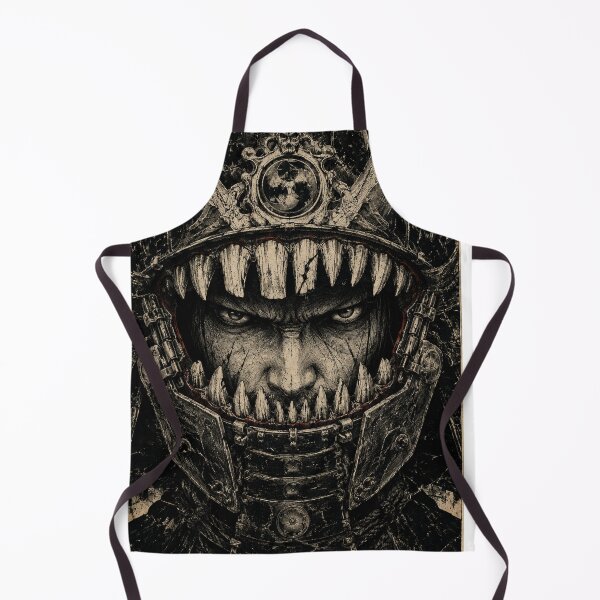 Item preview, Fanged Helmet Dark Samurai Portrait designed and sold by MouradStudio.