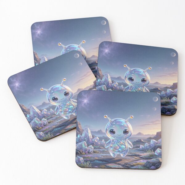 Item preview, Meet Medanix: The Cutest Iridescent Alien - New Aesthetic Collection designed and sold by Breezes-of-Ida.