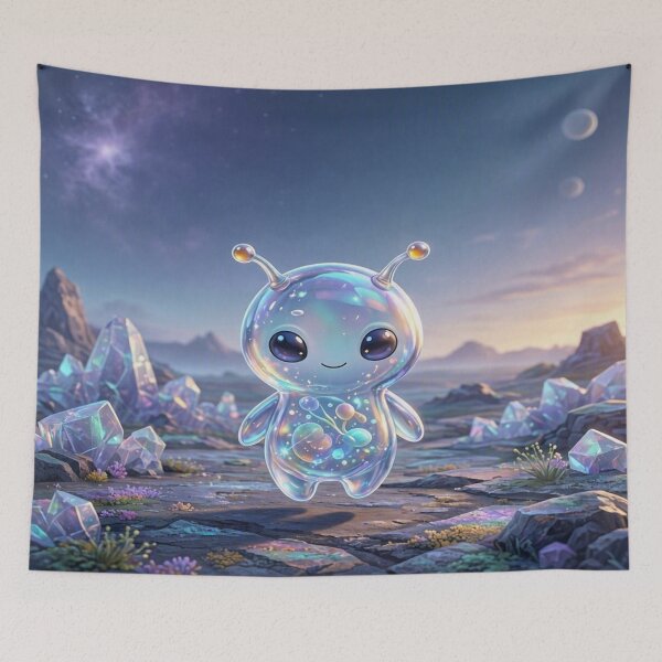 Item preview, Meet Medanix: The Cutest Iridescent Alien - New Aesthetic Collection designed and sold by Breezes-of-Ida.