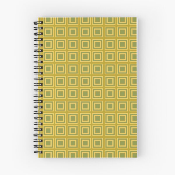 Item preview, Mid Mod Square Tiles in Green and Golden Yellow designed and sold by YesterdayColl.