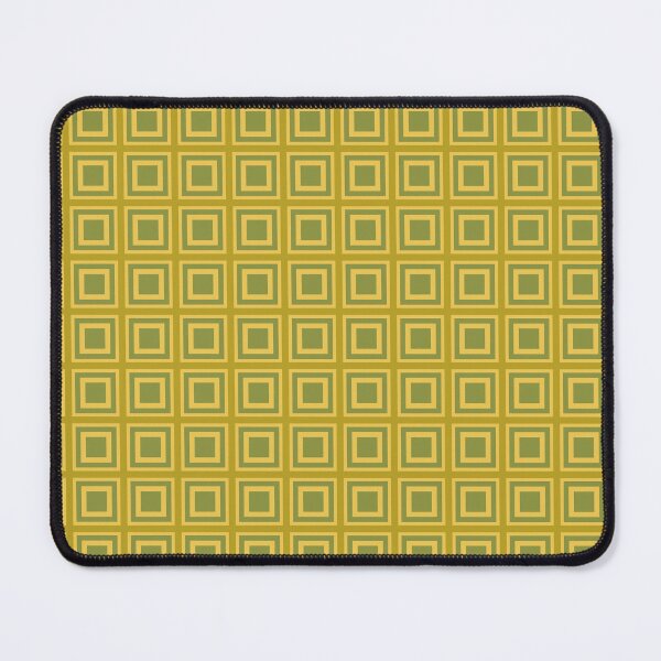 Item preview, Mid Mod Square Tiles in Green and Golden Yellow designed and sold by YesterdayColl.