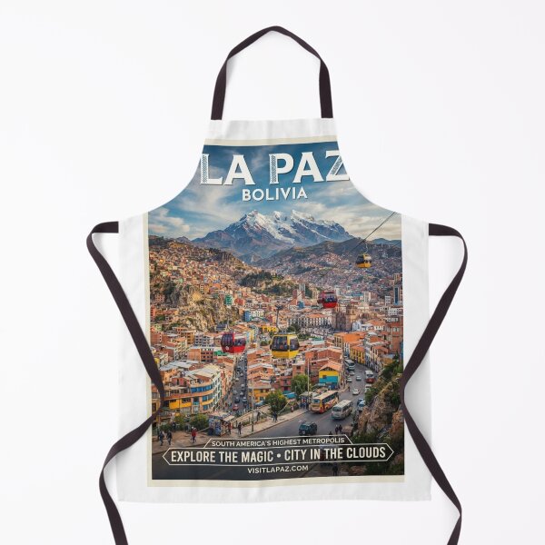 Item preview, Póster turístico de La Paz, Bolivia – Arte vintage de la ciudad andina designed and sold by ElartedeNoel.