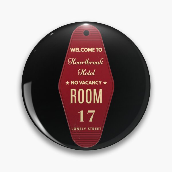 Item preview, Heartbreak Hotel Vintage Motel Keychain Retro Aesthetic designed and sold by UnripeAlmond.