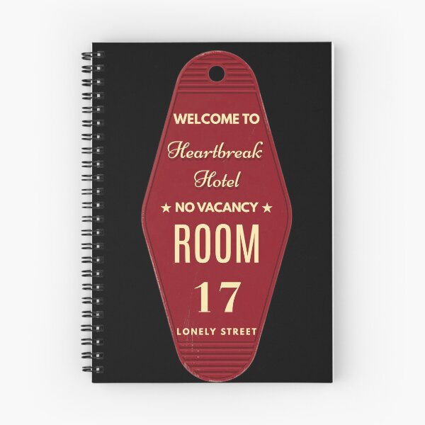 Item preview, Heartbreak Hotel Vintage Motel Keychain Retro Aesthetic designed and sold by UnripeAlmond.