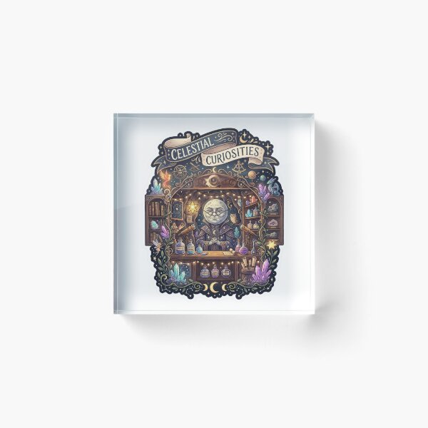 Item preview, Celestial Curiosities Moon Shop Cozy Nook  designed and sold by aliyeus.