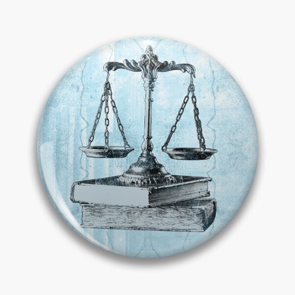 Item preview, Blue Scales of Justice on Law Books designed and sold by Ghoul Enterprises.