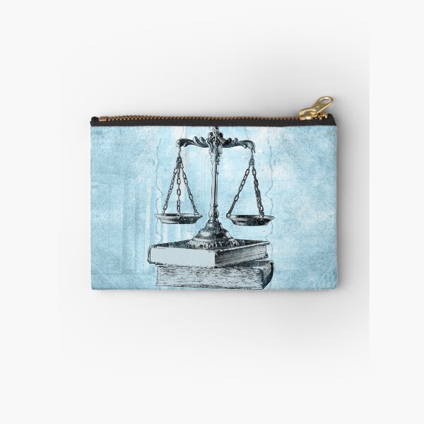 Item preview, Blue Scales of Justice on Law Books designed and sold by Ghoul Enterprises.