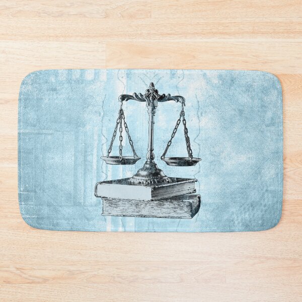 Item preview, Blue Scales of Justice on Law Books designed and sold by Ghoul Enterprises.
