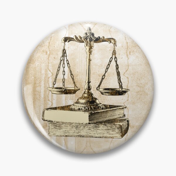 Item preview,  Golden Scales of Justice on Law Books designed and sold by Ghoul Enterprises.