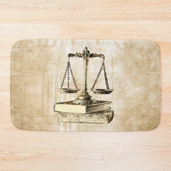 Item preview,  Golden Scales of Justice on Law Books designed and sold by Ghoul Enterprises.