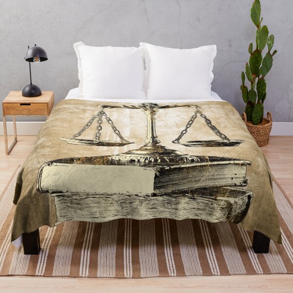 Item preview, Golden Scales of Justice on Law Books designed and sold by Ghoul Enterprises.