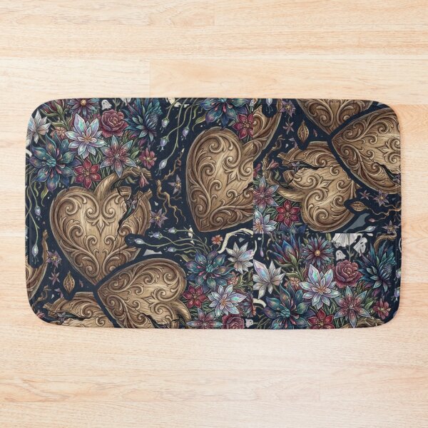 Item preview, Flowers From My Heart | Botanical Pattern | Gold Heart designed and sold by aliyeus.