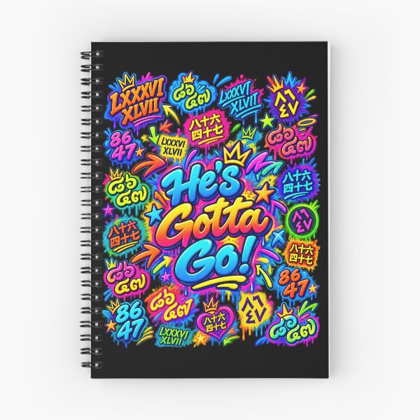 Item preview, He's Gotta Go! 8647 Trump colorful design  designed and sold by CoolCrazyQuirky.