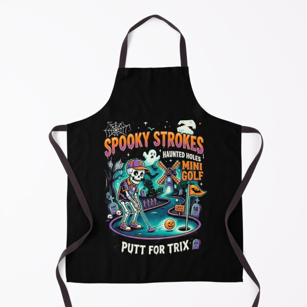 Item preview, Spooky Strokes Haunted Mini Golf Skeleton Halloween designed and sold by 519xdesign.