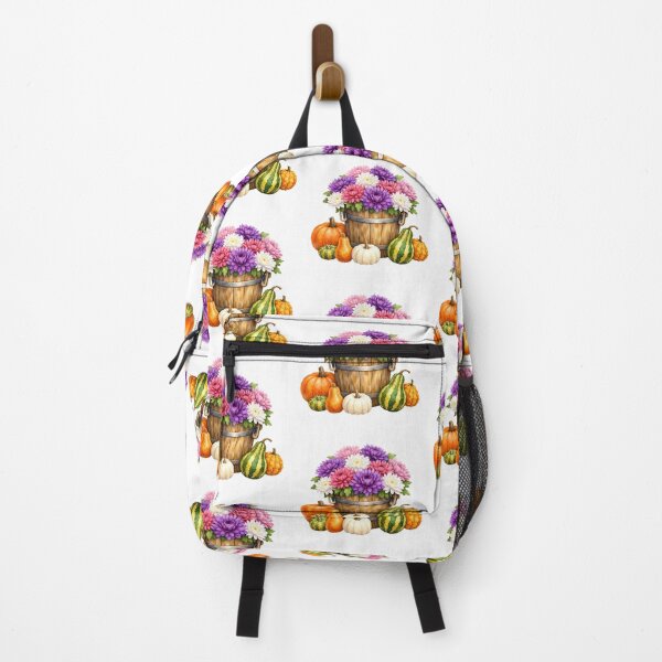 Item preview, Watercolor Autumn Chrysanthemum, Pumpkins and Gourds designed and sold by silviaol.