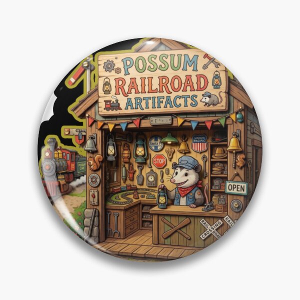 Item preview, Possum Railroad Artifacts Shop | Cute Woodland World | Cozy Train Station designed and sold by aliyeus.