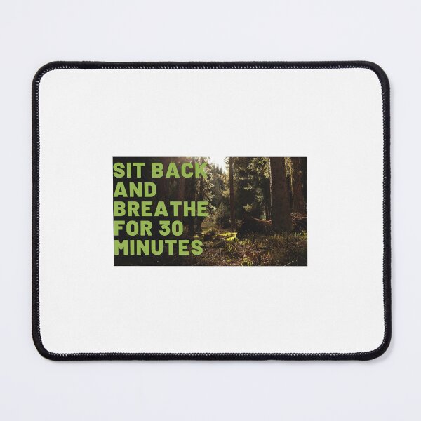 Item preview, Sit Back and Breathe Forest Sunburst Mindfulness Nature Landscape designed and sold by ZestlyStore94.