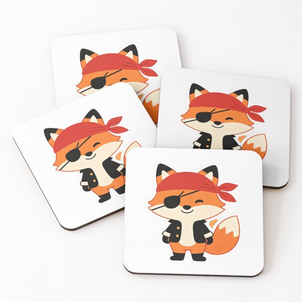 Item preview, pirate fox designed and sold by mixoubraw.