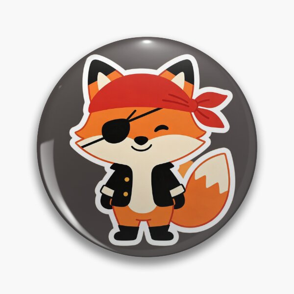 Item preview, pirate fox designed and sold by mixoubraw.