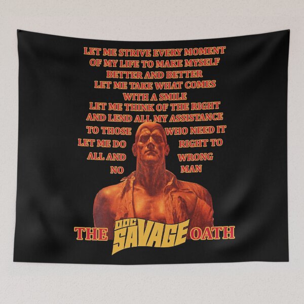 Item preview, The Doc Savage Oath [gold] designed and sold by red-leaf.