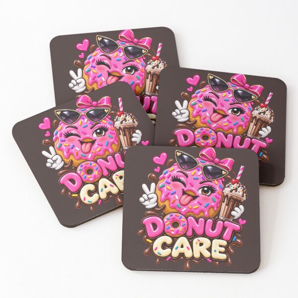 Item preview, Donut Care – Funny Pink Donut Food Pun designed and sold by HO•Designs.