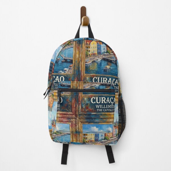 Item preview, Willemstad Curaçao Travel Poster – Colorful Caribbean Harbor designed and sold by ElartedeNoel.