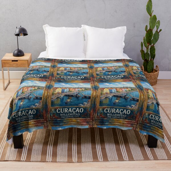 Item preview, Willemstad Curaçao Travel Poster – Colorful Caribbean Harbor designed and sold by ElartedeNoel.