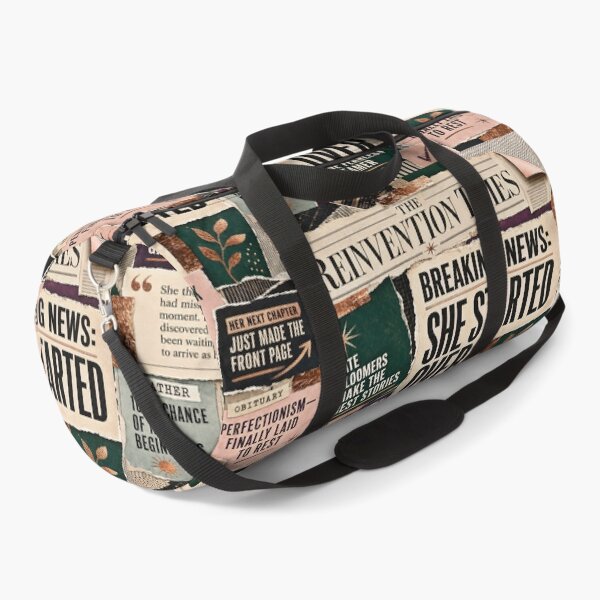 Item preview, Empowering vintage newspaper collage celebrating fearless new beginnings designed and sold by K3DreamKreations .