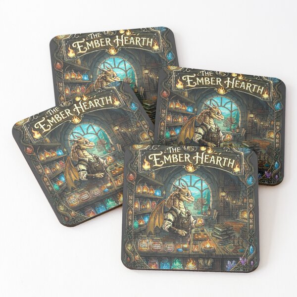 Item preview, Ember Hearth Dragon Shop | Fantasy Magic Apothecary Art designed and sold by aliyeus.