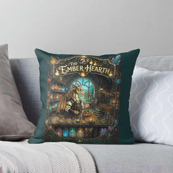 Item preview, Ember Hearth Dragon Shop | Fantasy Magic Apothecary Art designed and sold by aliyeus.