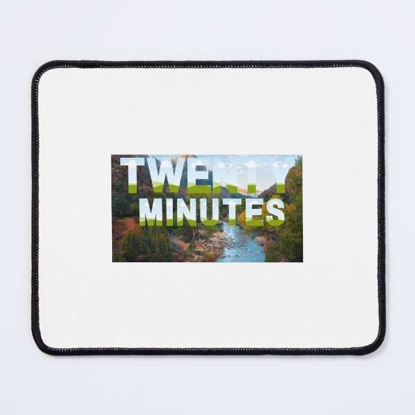 Item preview, Twenty Minutes Red Rock Canyon River Mountain Landscape designed and sold by ZestlyStore94.