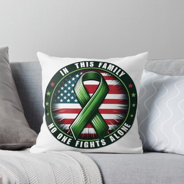 Item preview, In This Family No One Fights Alone Green Ribbon Family Support designed and sold by ARTES-T-INO.