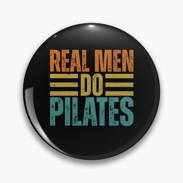 Item preview, Real Men Do Pilates - Meditation Mindfulness Fitness Quote designed and sold by gunaone-design.