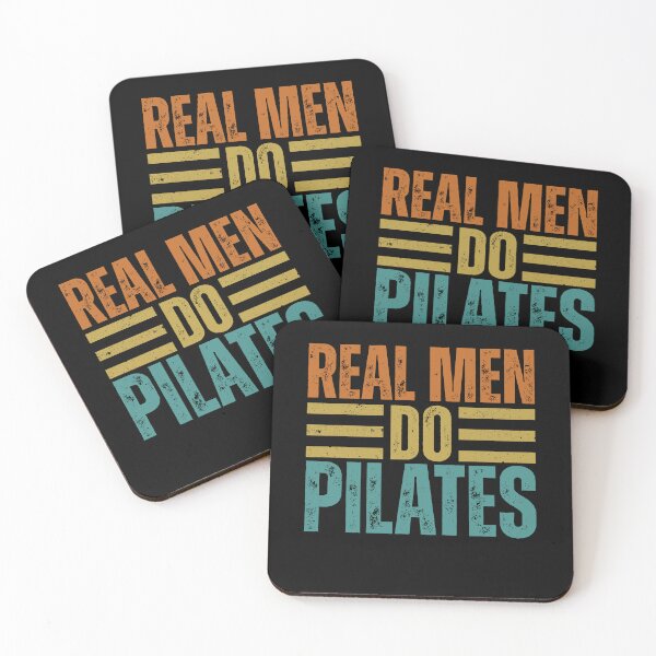 Item preview, Real Men Do Pilates - Meditation Mindfulness Fitness Quote designed and sold by gunaone-design.