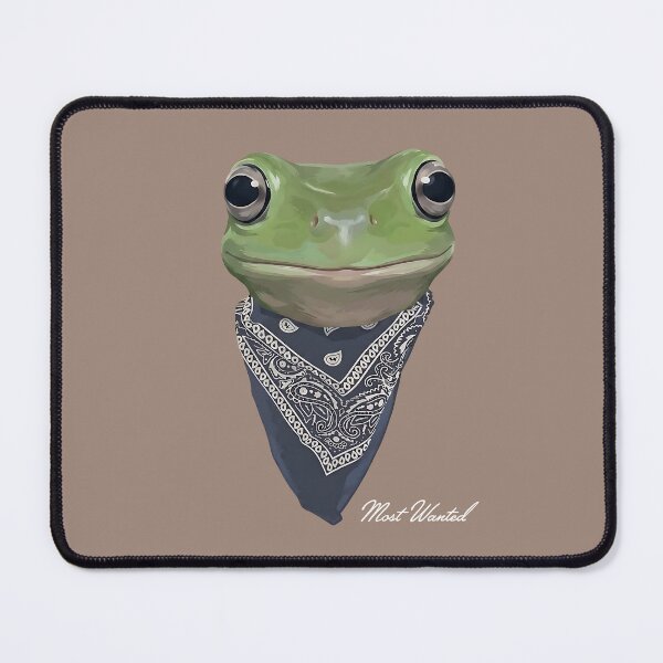 Item preview, Most Wanted Frog in Bandana – Funny Western Frog Outlaw designed and sold by artworkathome.