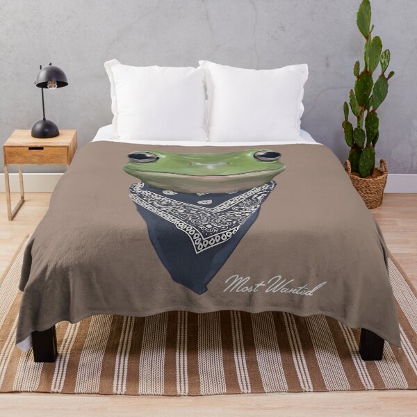 Item preview, Most Wanted Frog in Bandana – Funny Western Frog Outlaw designed and sold by artworkathome.
