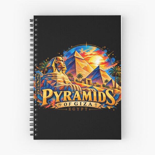 Item preview, ⭐ Giza Pyramids, Egypt - Ancient Egyptian Geometric Travel Art for Your Next Vacation and Adventures designed and sold by Geometric Art..
