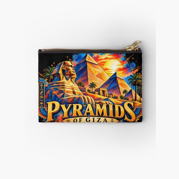 Item preview, ⭐ Giza Pyramids, Egypt - Ancient Egyptian Geometric Travel Art for Your Next Vacation and Adventures designed and sold by Geometric Art..