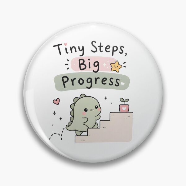Item preview, ADHD Tiny Steps Big Progress Cute Dinosaur Motivation Quote designed and sold by Marti’s Shop Corner.