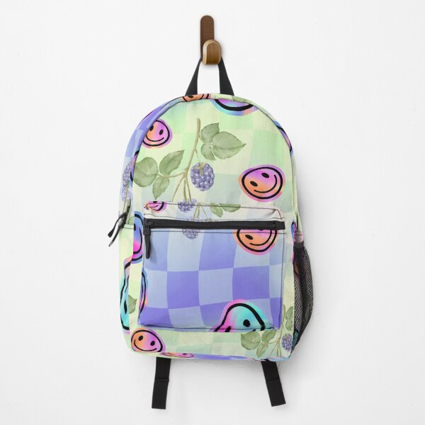 Item preview, Neon Smiley Face Pattern Happy Purple Blackberry Trippy Colors designed and sold by aliyeus.