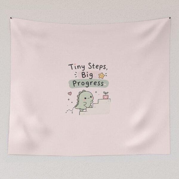 Item preview, ADHD Tiny Steps Big Progress Cute Dinosaur Motivation Quote designed and sold by Marti’s Shop Corner.