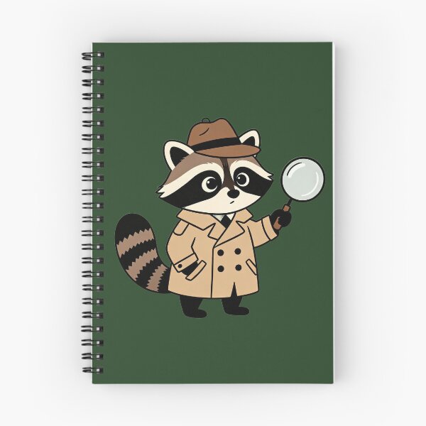 Item preview, detective raccoon designed and sold by mixoubraw.