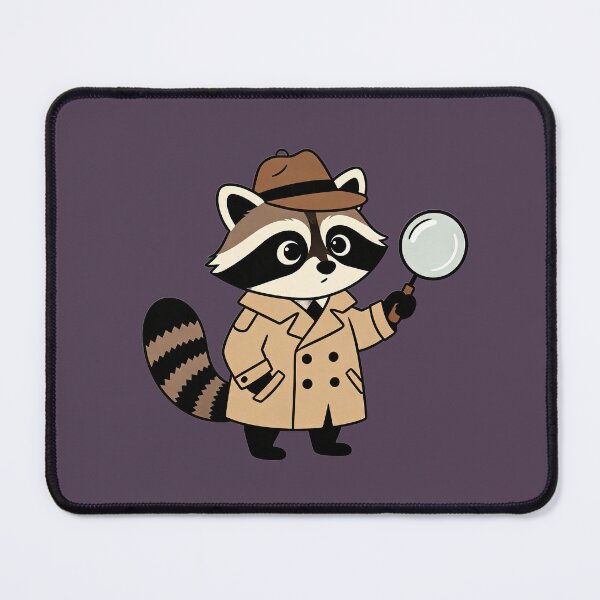 Item preview, detective raccoon designed and sold by mixoubraw.